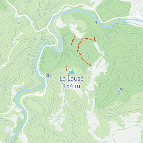 Map of La Lause