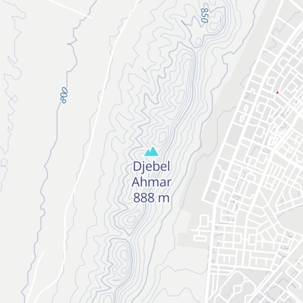 Map of Djebel Ahmar