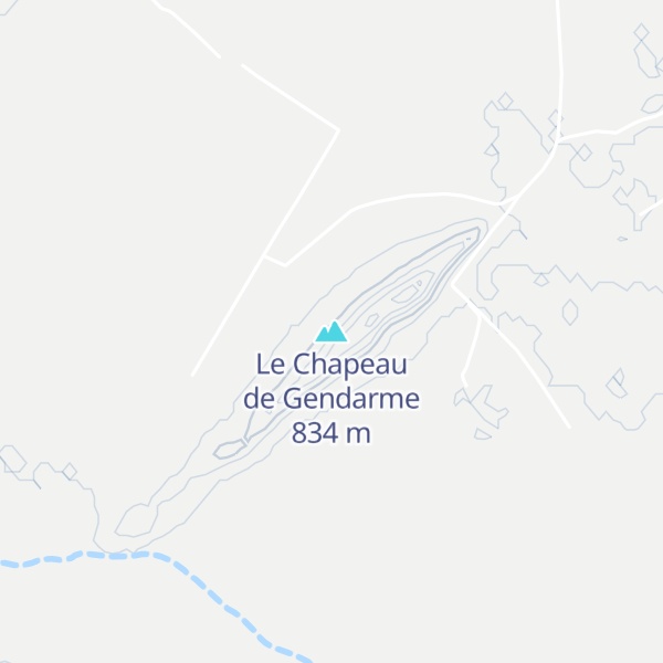Map of Le Chapeau de Gendarme
