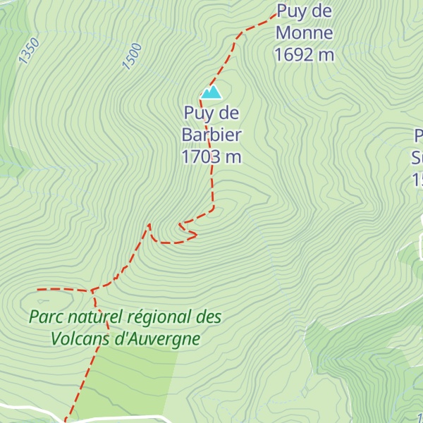 Map of Puy de l'Angle
