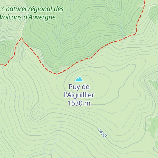 Map of Puy de l'Aiguillier