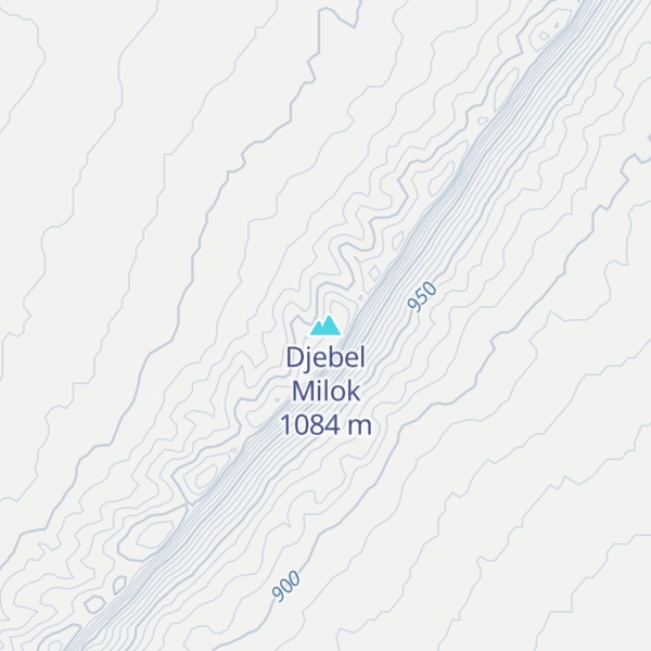 Map of Djebel Milok