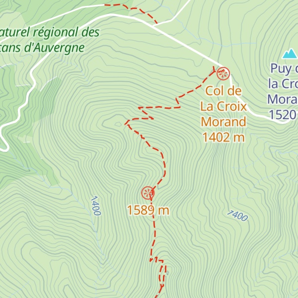 Map of Puy de la Tache