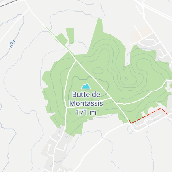 Map of Butte de Montassis