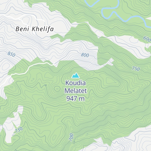 Map of Koudia Melatet