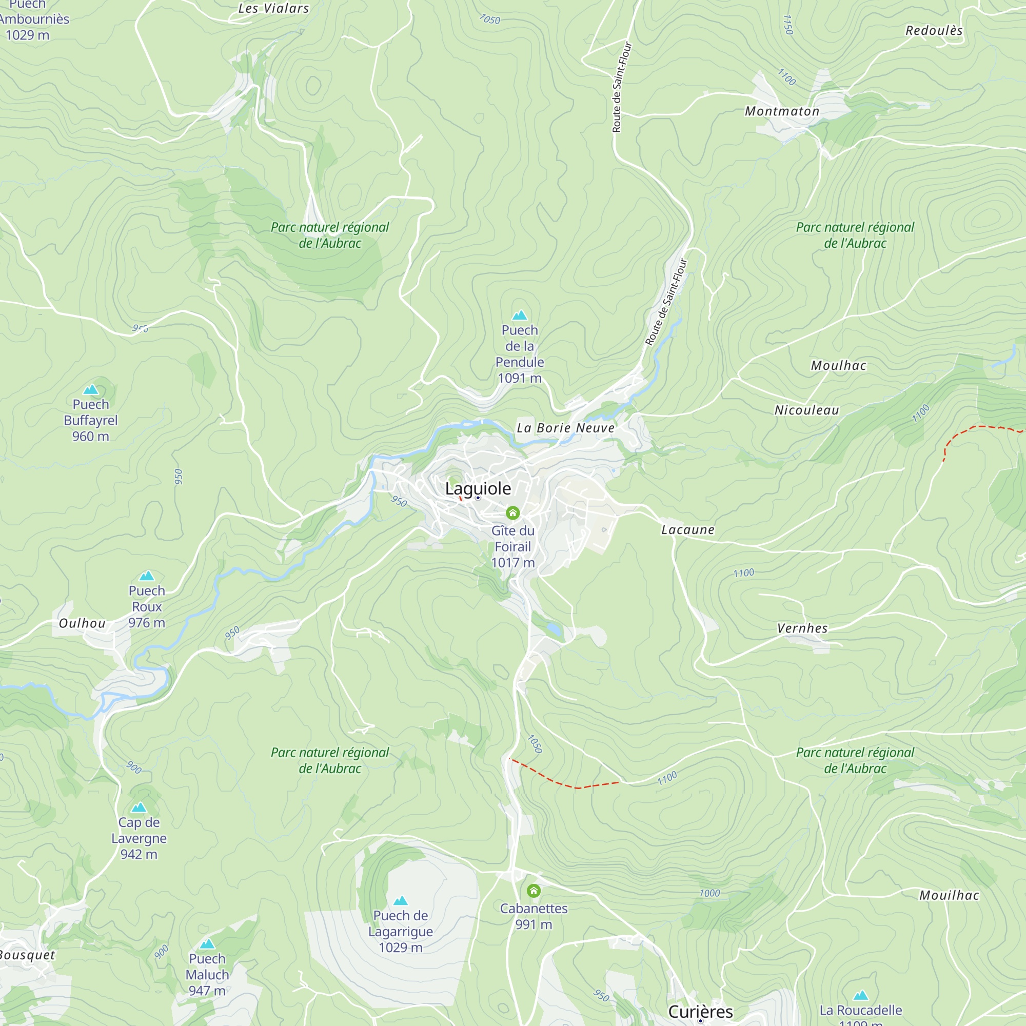 Gîte du Foirail map