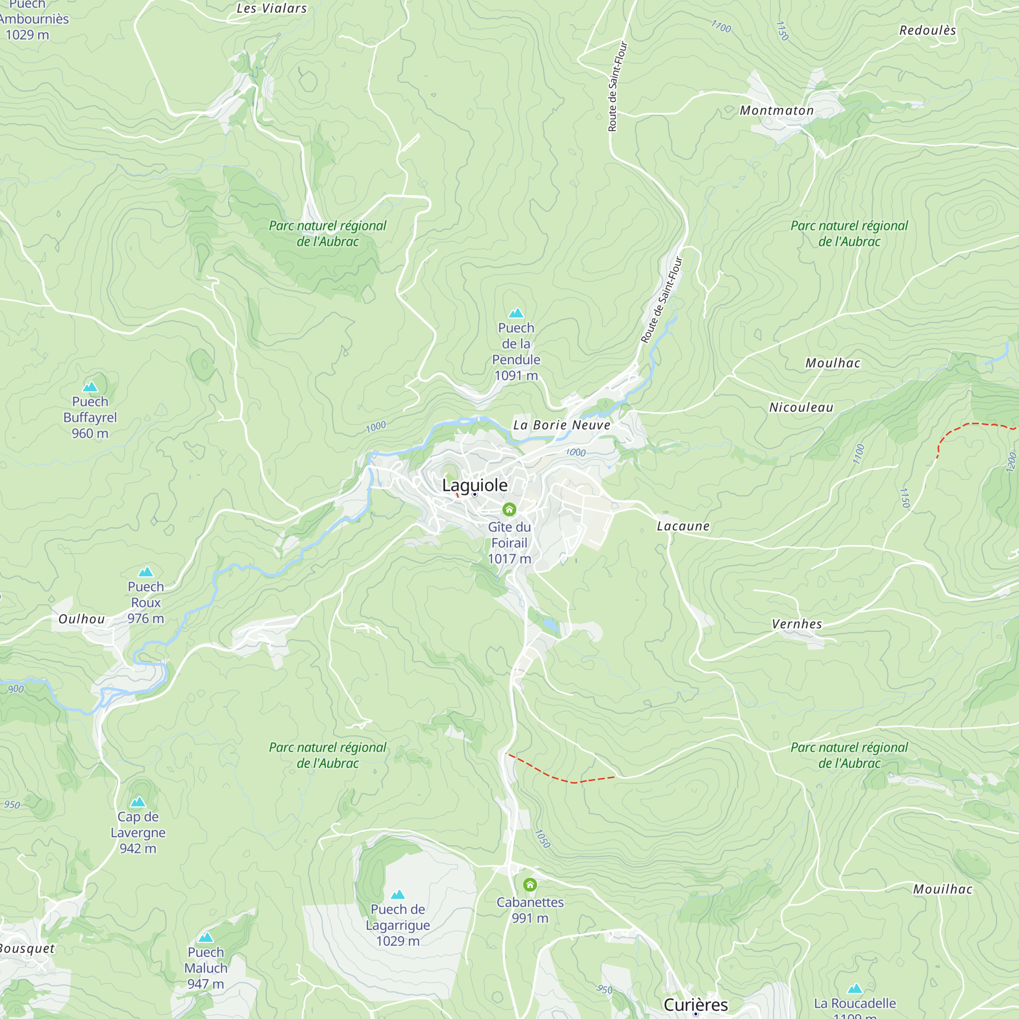 Gîte du Foirail map