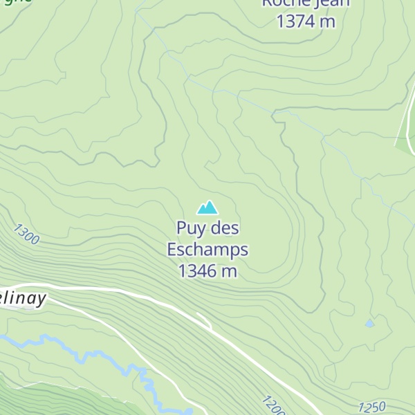 Map of Puy des Eschamps