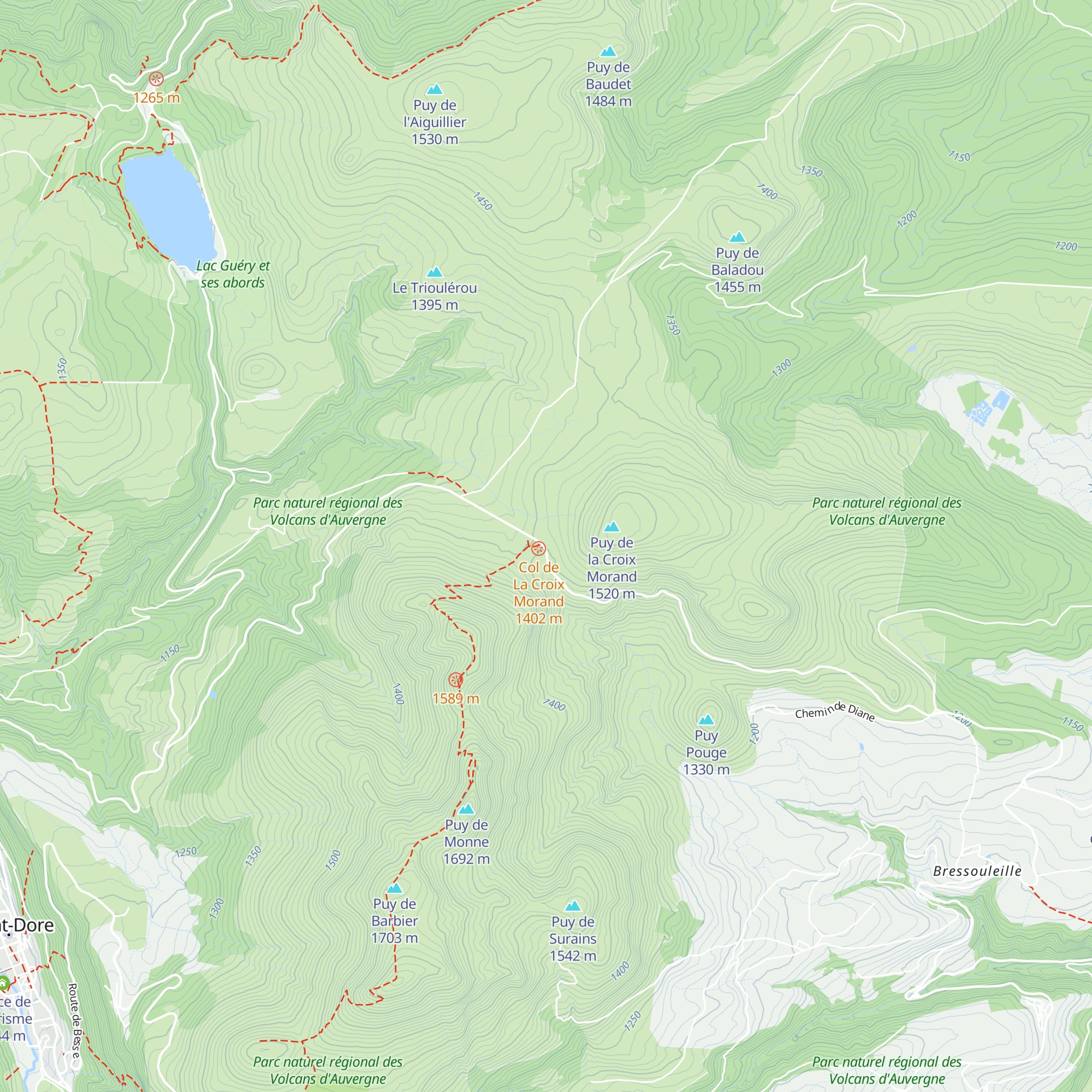 Buron du Col map
