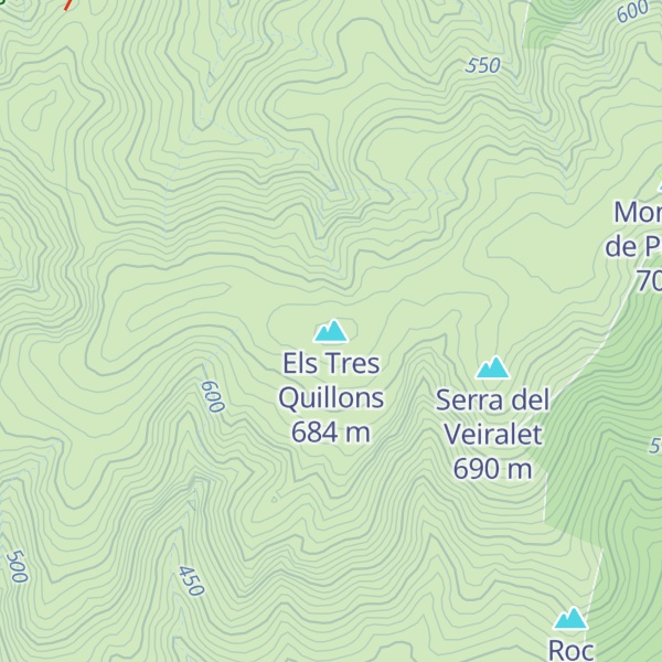 Map of Els Tres Quillons