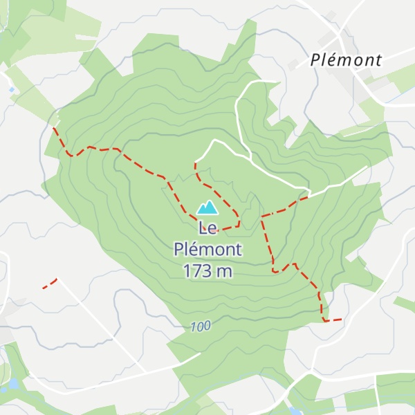 Map of Le Plémont