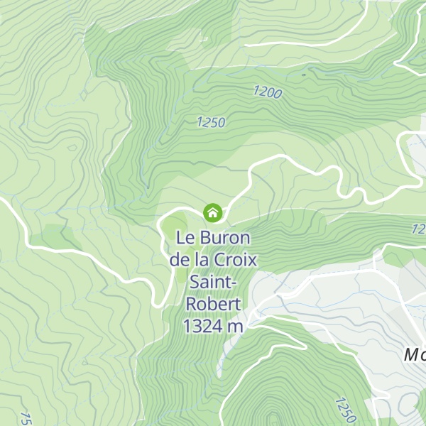 Map of Le Buron de la Croix Saint-Robert