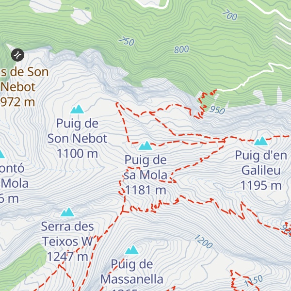 Map of Puig de sa Mola