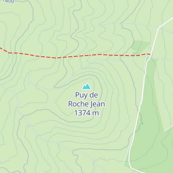 Map of Puy de Roche Jean