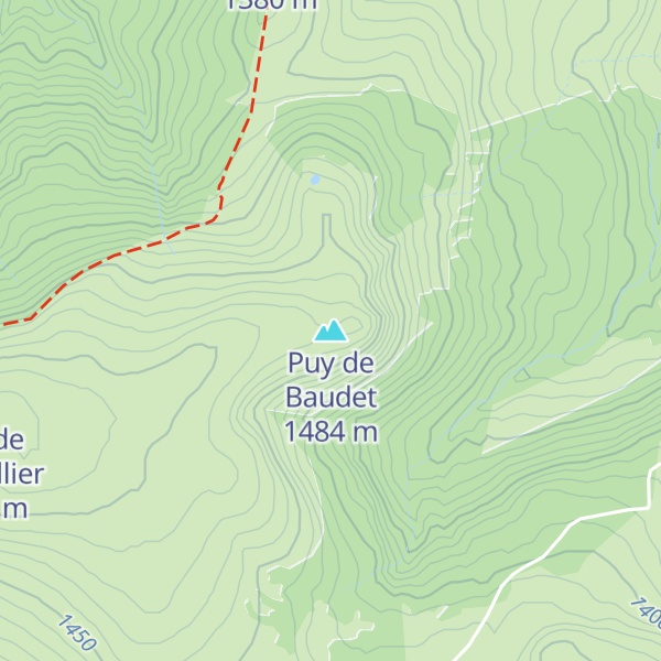 Map of Puy de Baudet