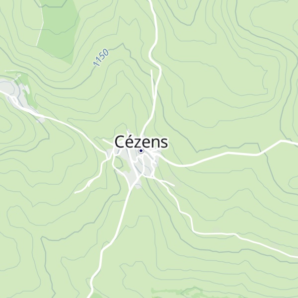 Map of Gîte de Cevens