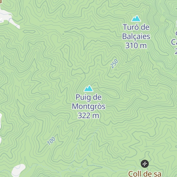 Map of Puig de Montgròs