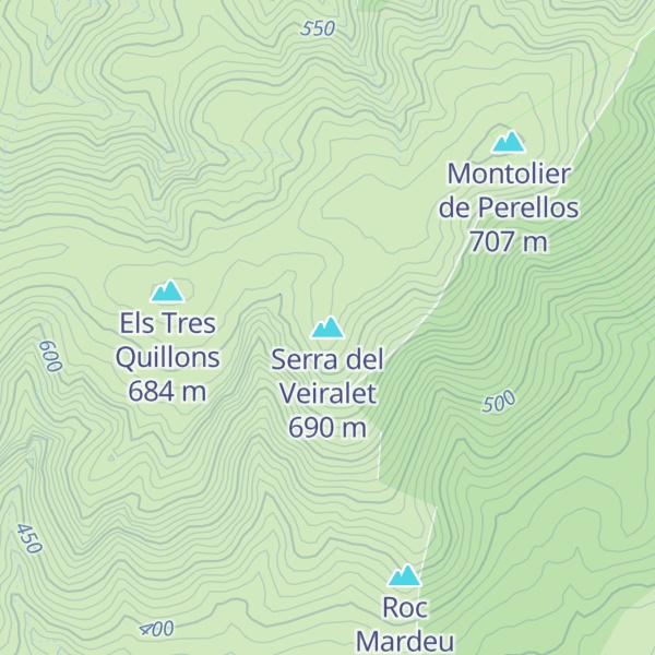 Map of Serra del Veiralet