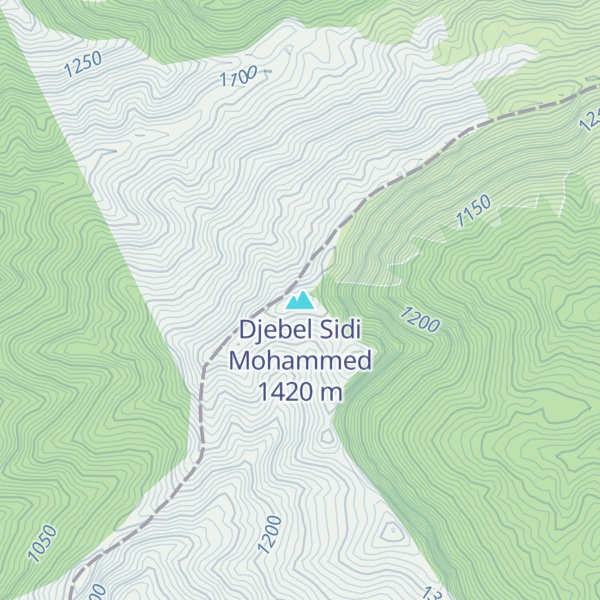 Map of Djebel Sidi Mohammed