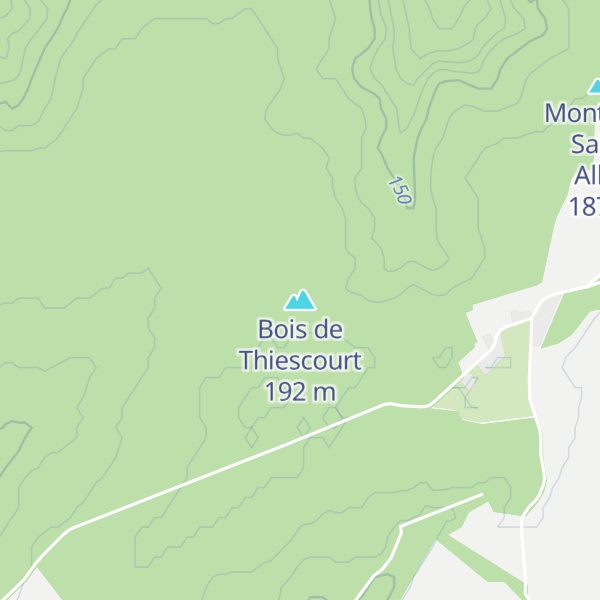 Map of Bois de Thiescourt