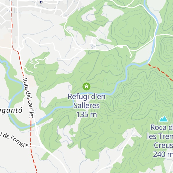 Map of Refugi d'en Salleres