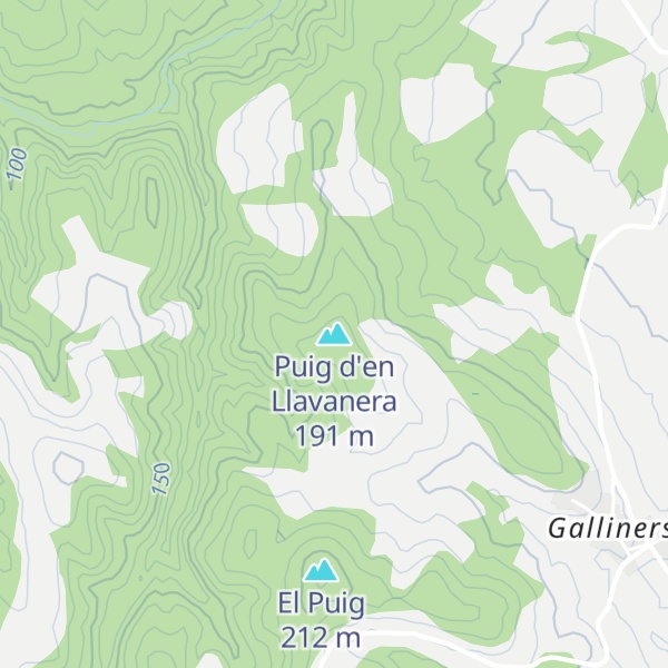 Map of Puig d'en Llavanera
