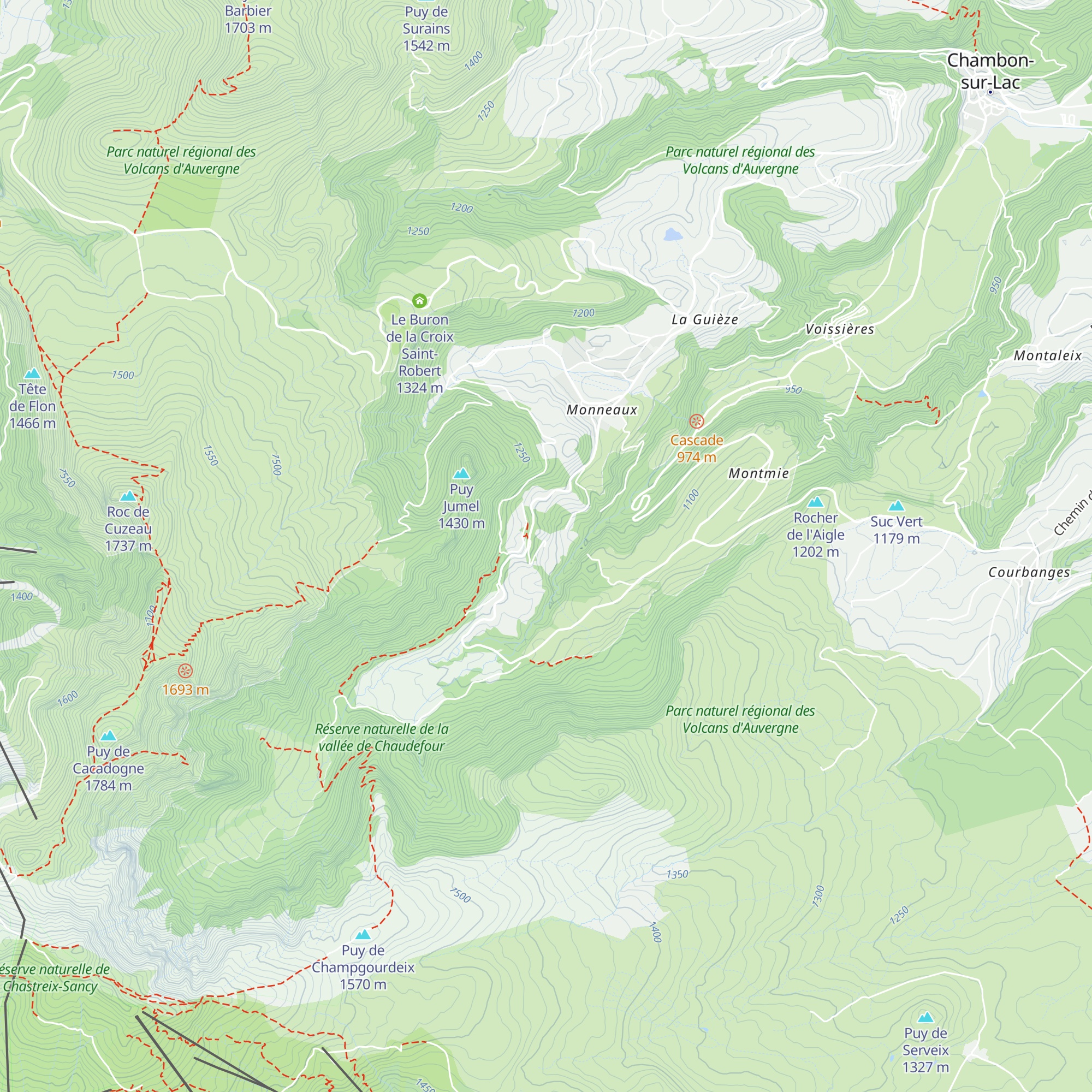 Gîte La Palfichade map