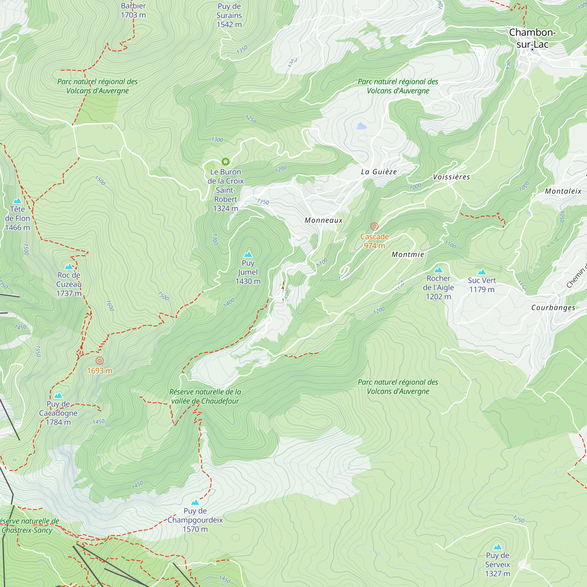 Gîte La Palfichade map