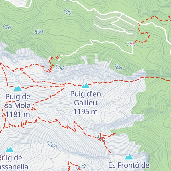 Map of Puig d'en Galileu