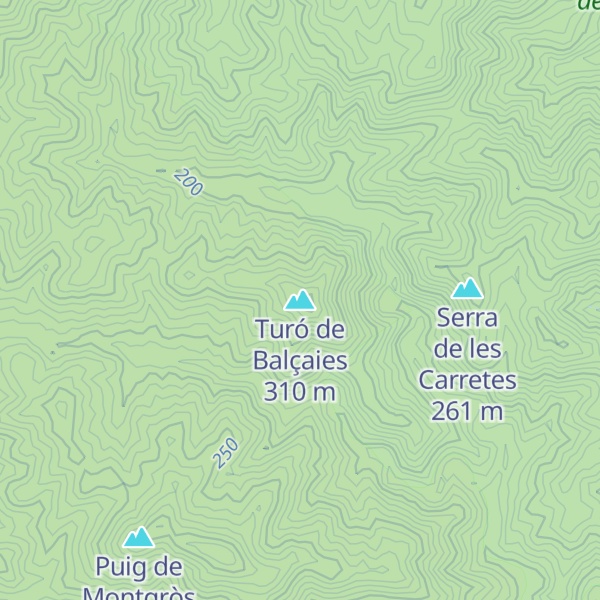 Map of Turó de Balçaies