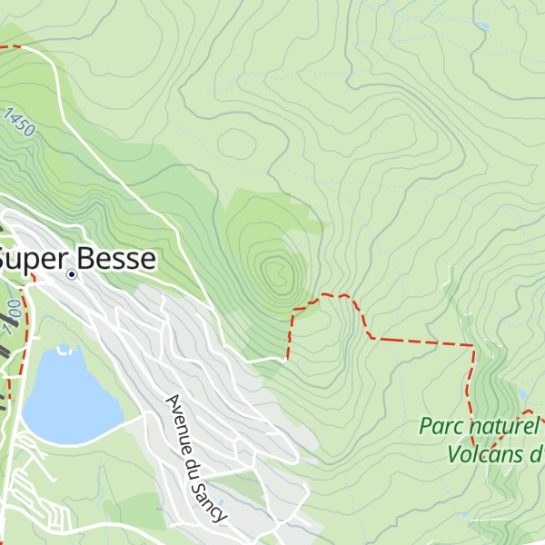 Map of Puy de Chambourguet
