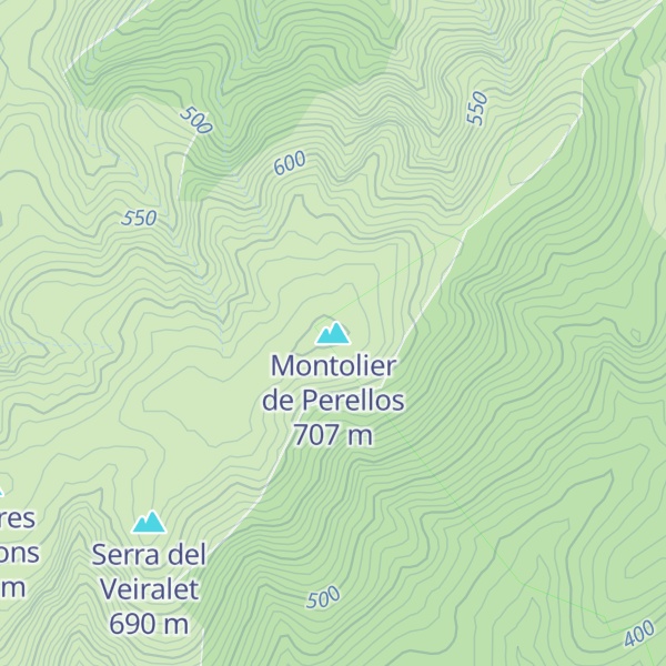 Map of Montolier de Perellos
