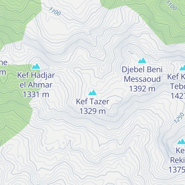Map of Kef Tazer