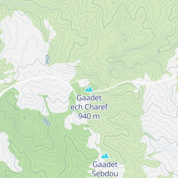 Map of Gaadet ech Charef
