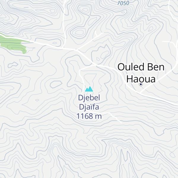 Map of Djebel Djaïfa