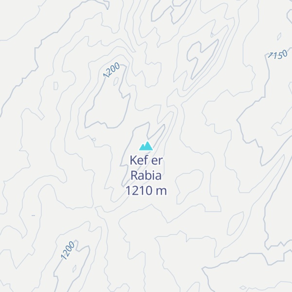 Map of Kef er Rabia