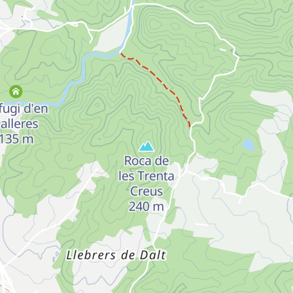 Map of Roca de les Trenta Creus