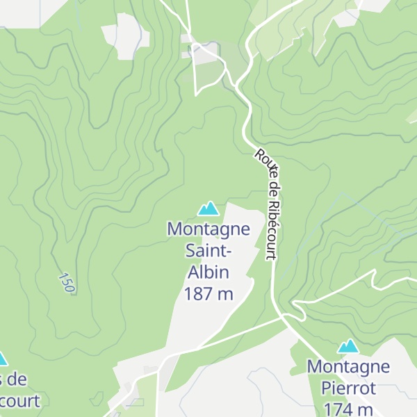 Map of Montagne Saint-Albin