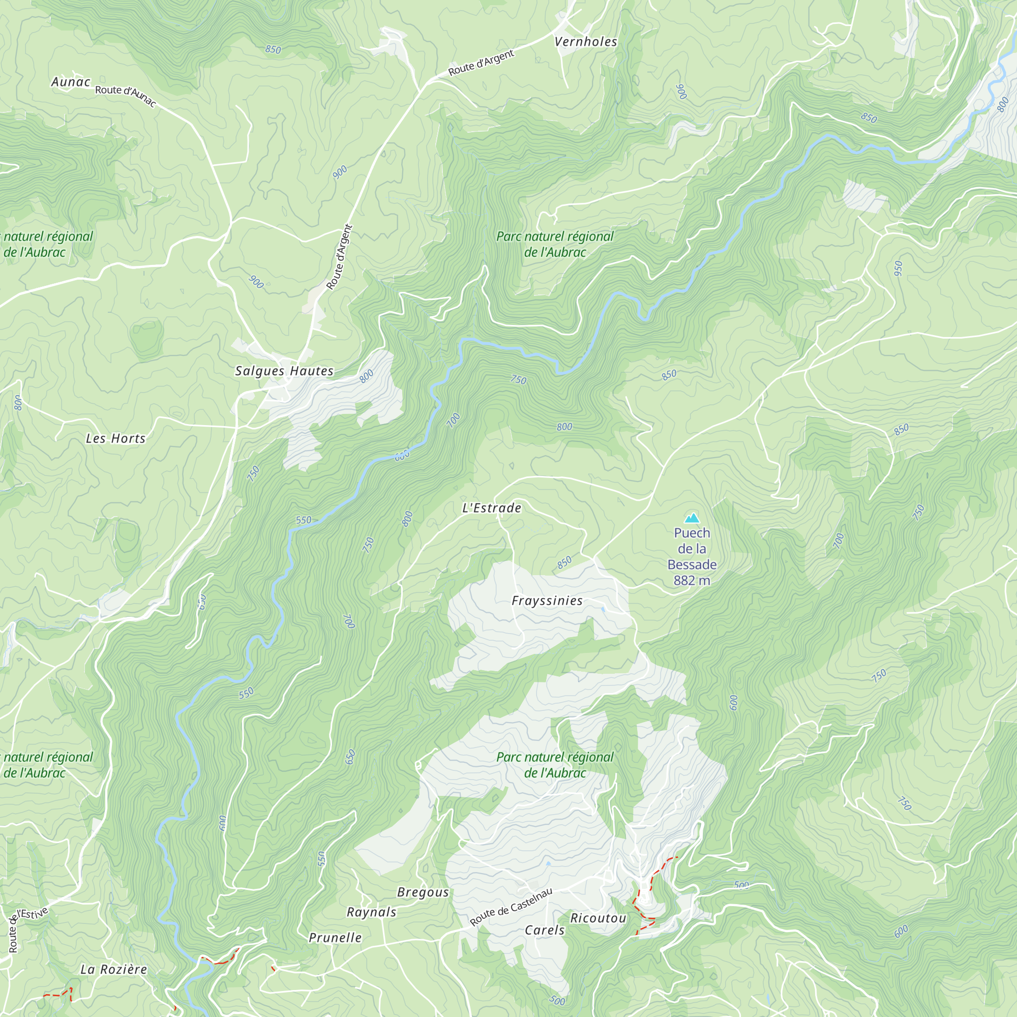 Gîte de Lestrade en Aubrac map