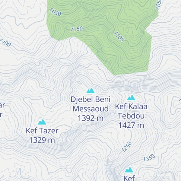 Map of Djebel Beni Messaoud