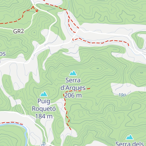Map of Serra d'Arques