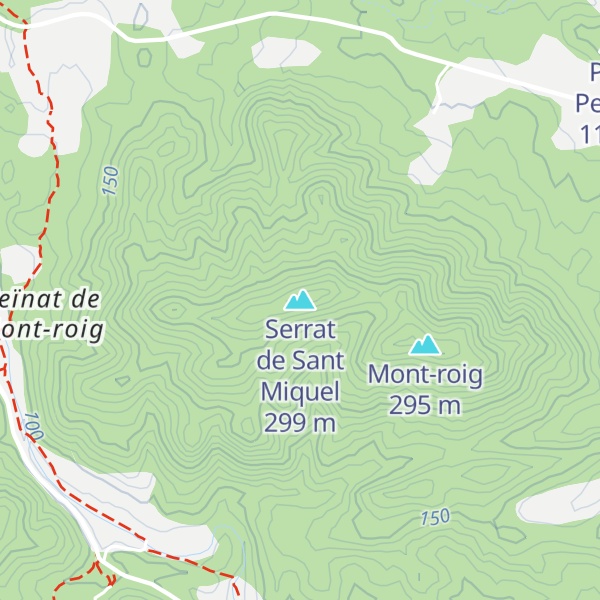 Map of Serrat de Sant Miquel