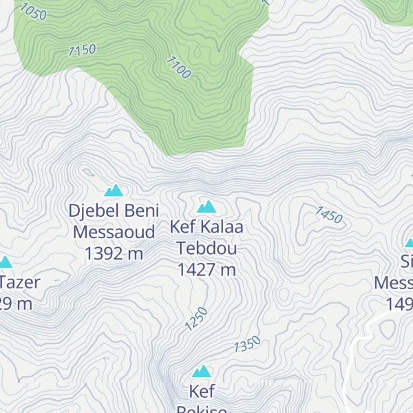 Map of Kef Kalaa Tebdou