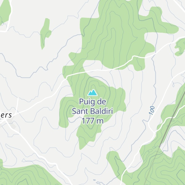 Map of Puig de Sant Baldiri