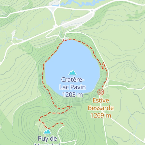 Map of Cratère-Lac Pavin