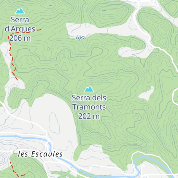 Map of Serra dels Tramonts