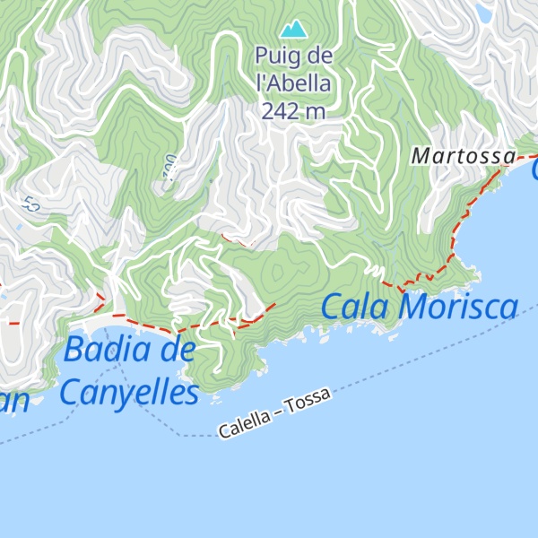 Map of Turó de la Morisca