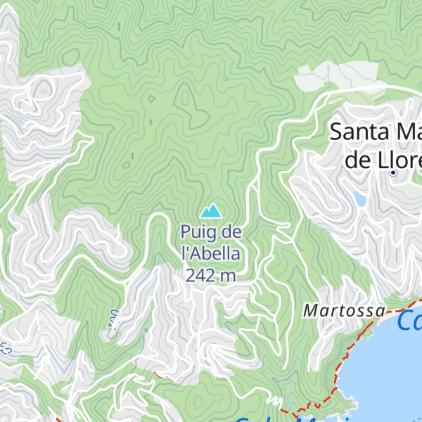 Map of Puig de l'Abella