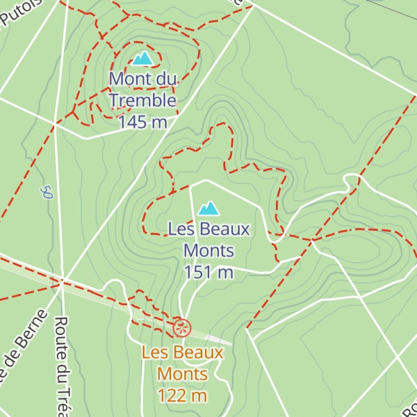 Map of Les Beaux Monts