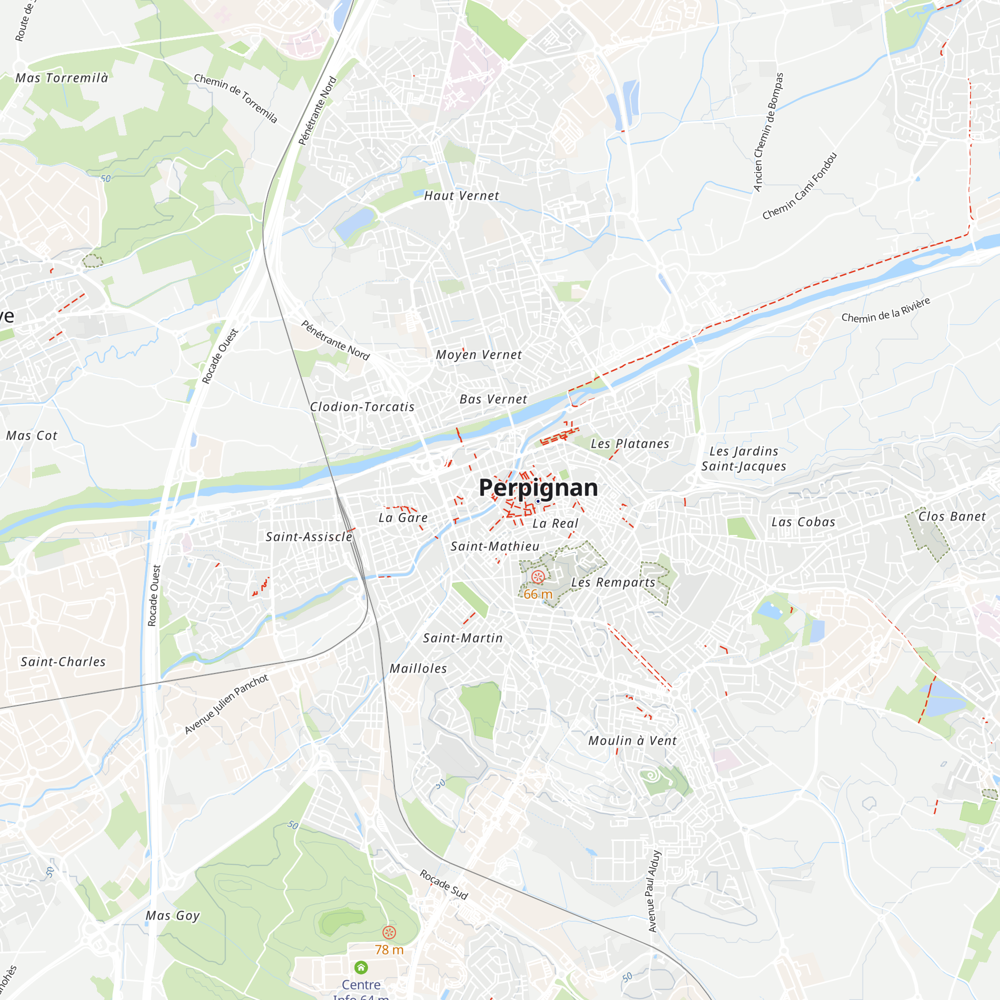 Office de Tourisme de Perpignan map